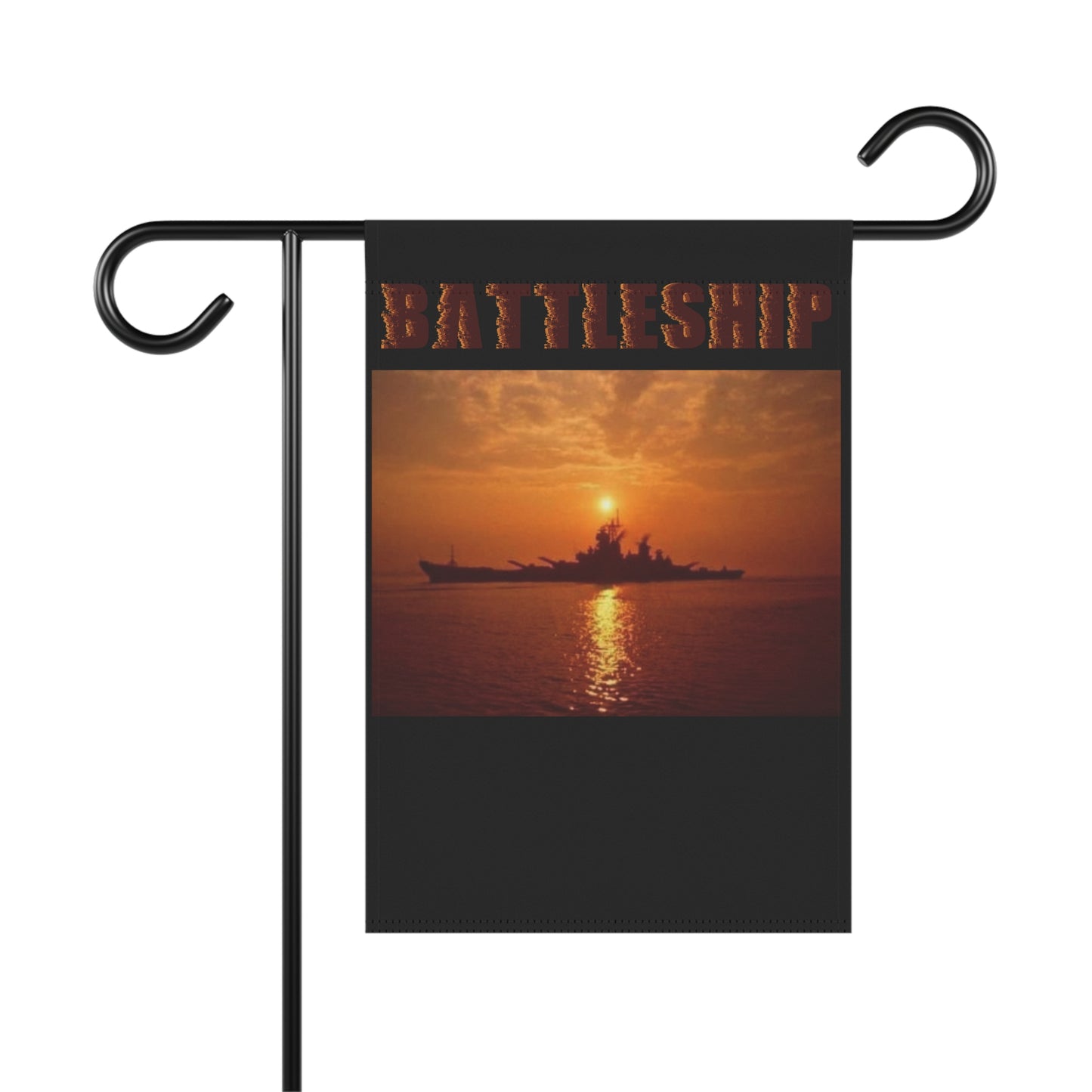 Battleship Sunset Navy Sea Ocean Military Movie History Garden & House Banner