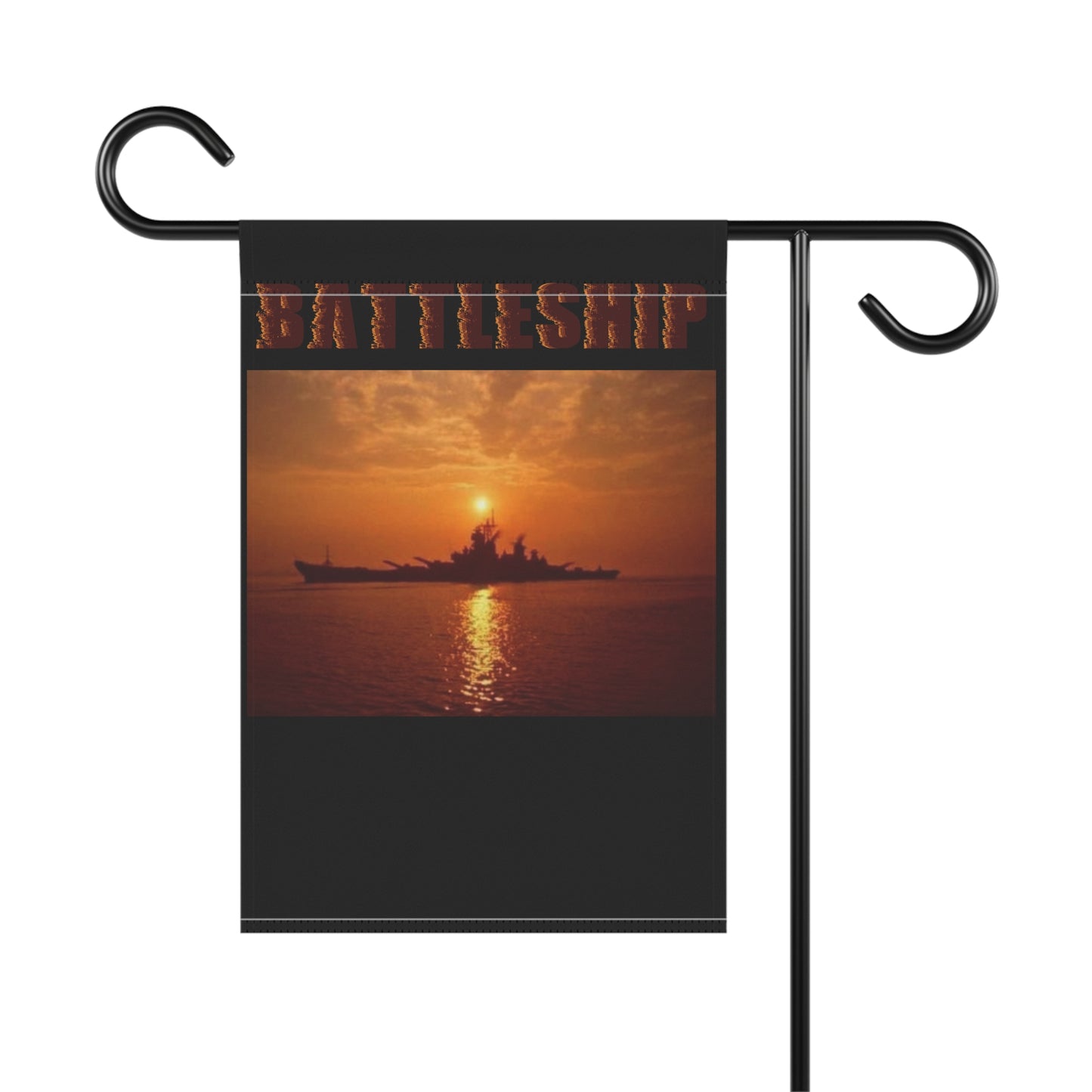 Battleship Sunset Navy Sea Ocean Military Movie History Garden & House Banner